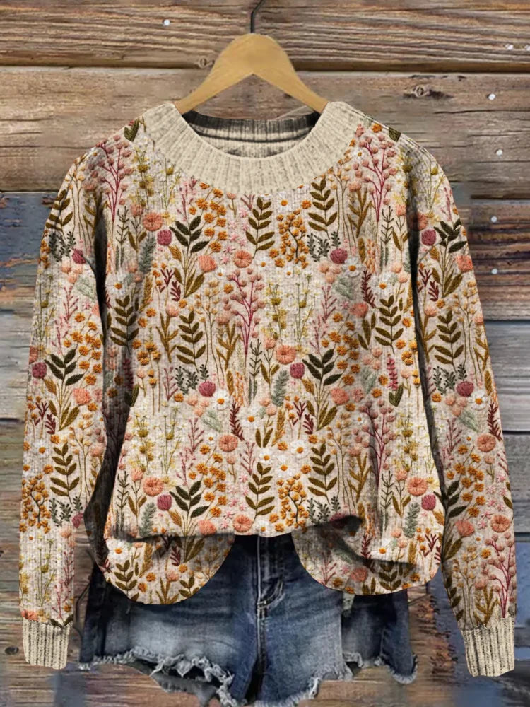 Warmer Bestickter Pullover – Elena