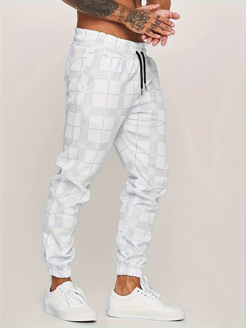Karierte Herren-Jogginghose – Elian Herbstedition