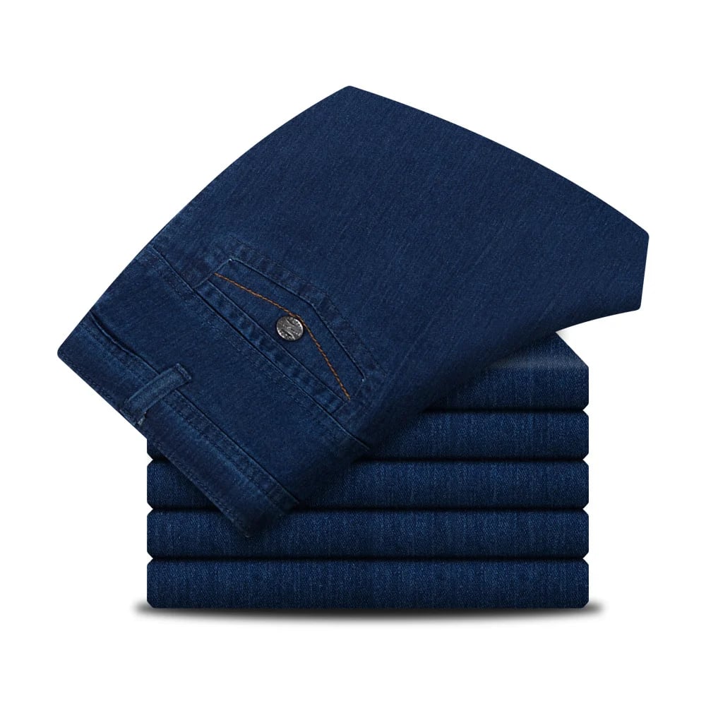Herrenjeans mit Hoher Taille und Geradem Bein – Tobias