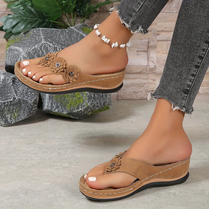 Bequeme Braune Damen Sandalen - Elena