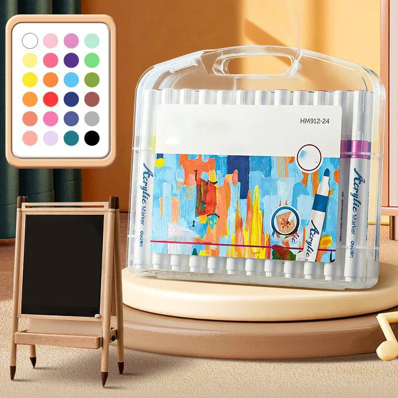 Acryl-Malstifte für Kinder und Bastelprojekte – 12 bis 48 Farben erhältlich