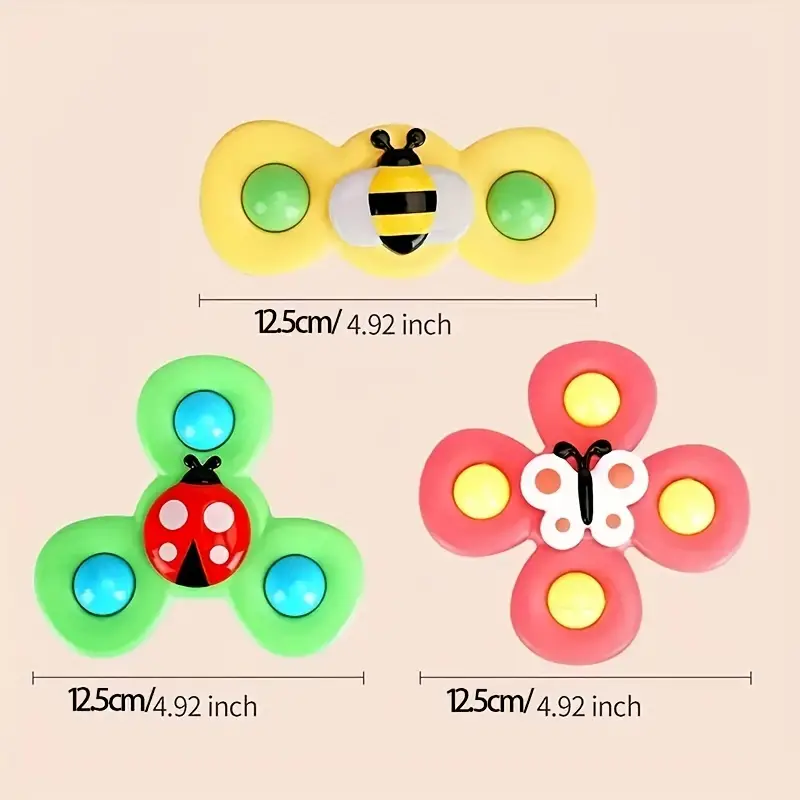 Saugnapf Spinner Spielset von 3 - SpinFun