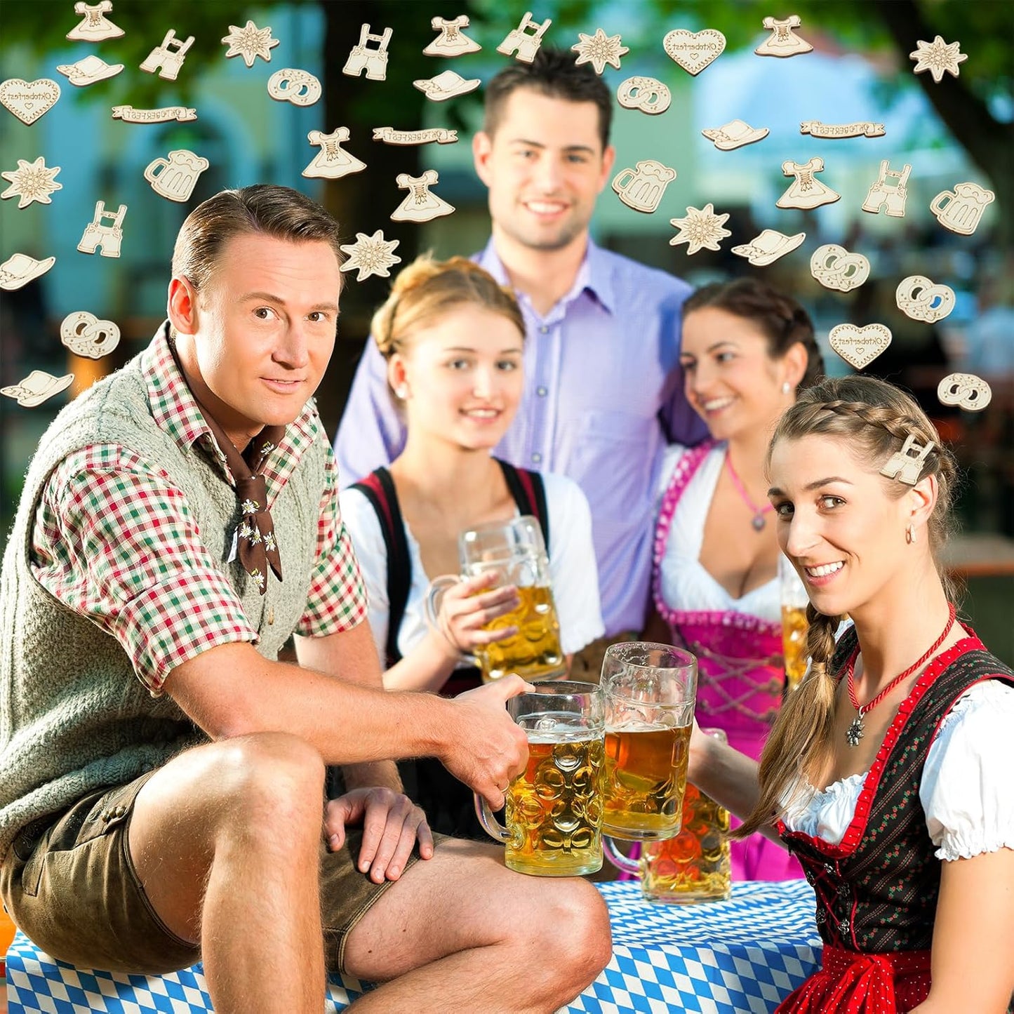 Holzkonfetti im 100er-Pack – WiesnZauber Oktoberfest 2025