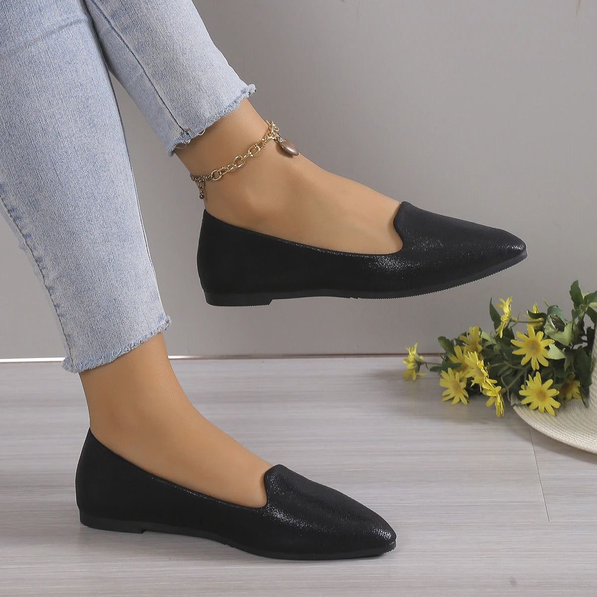 Elegant Spitze Ballerinas mit Stretch - Vivienne