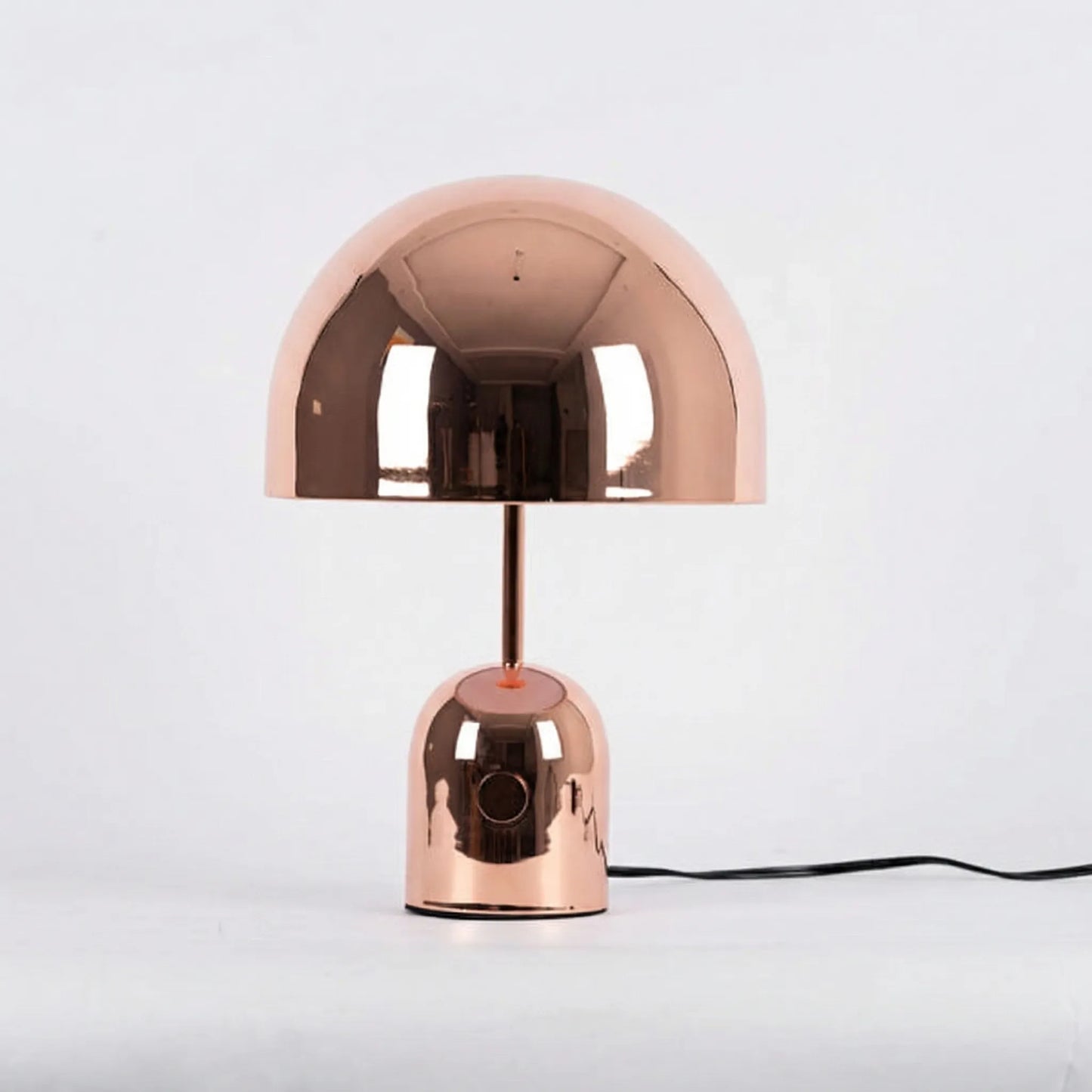 Dome-Shade Table Lamp With Polished Finish - Domeclair