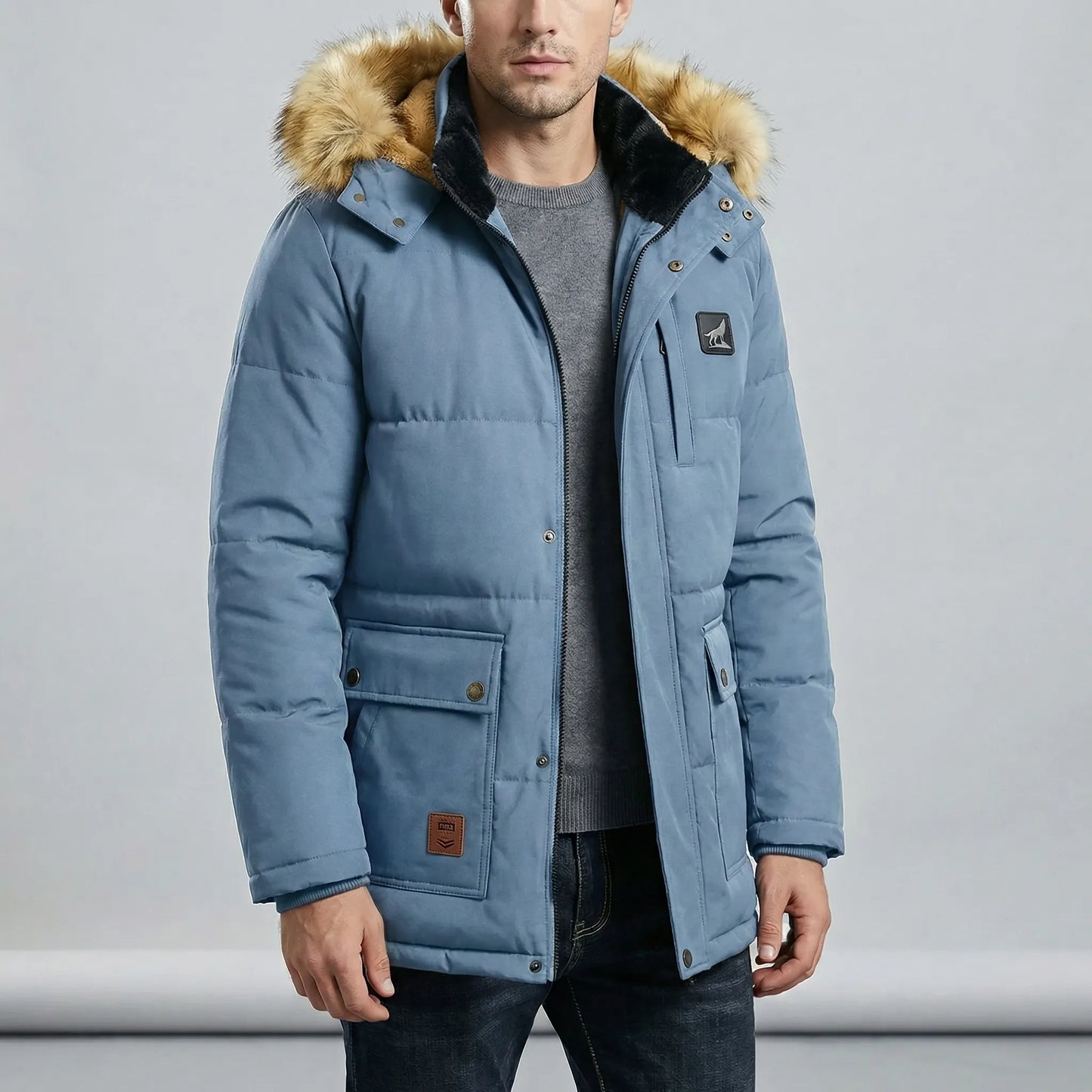 Gefütterter Herren-Winterparka - Thorben