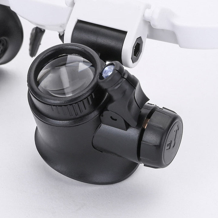 HD Lesebrille mit LED-Beleuchtung und wechselbaren Gläsern - Optiview