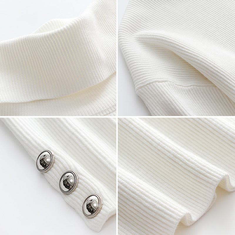 Geknöpfte Damen Coltrui mit Stilvollem Detail – Elena