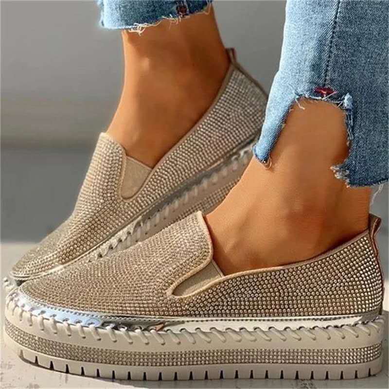 Glitzernde Damen Loafer mit Komfortsohle – Teyla