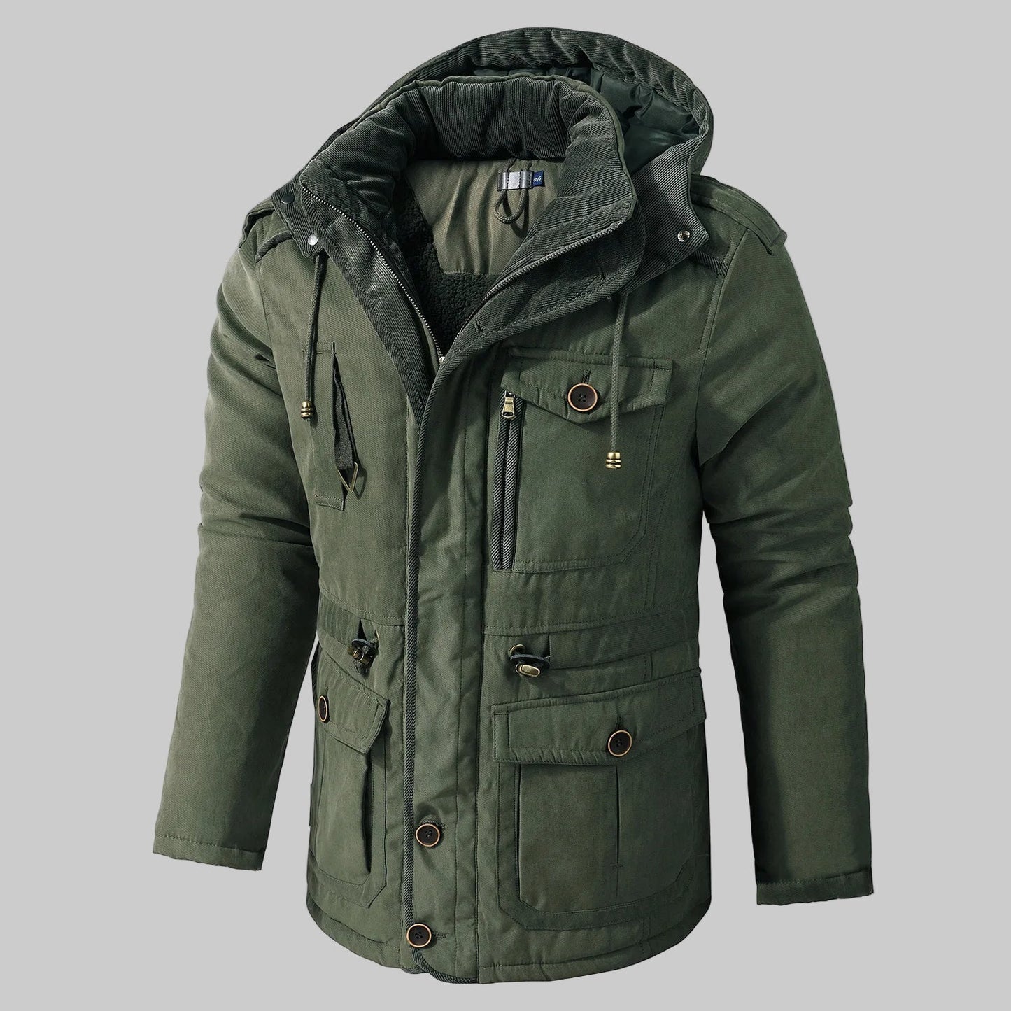 Herren-Parka Mit Kapuze Und Bündchen - Carlos
