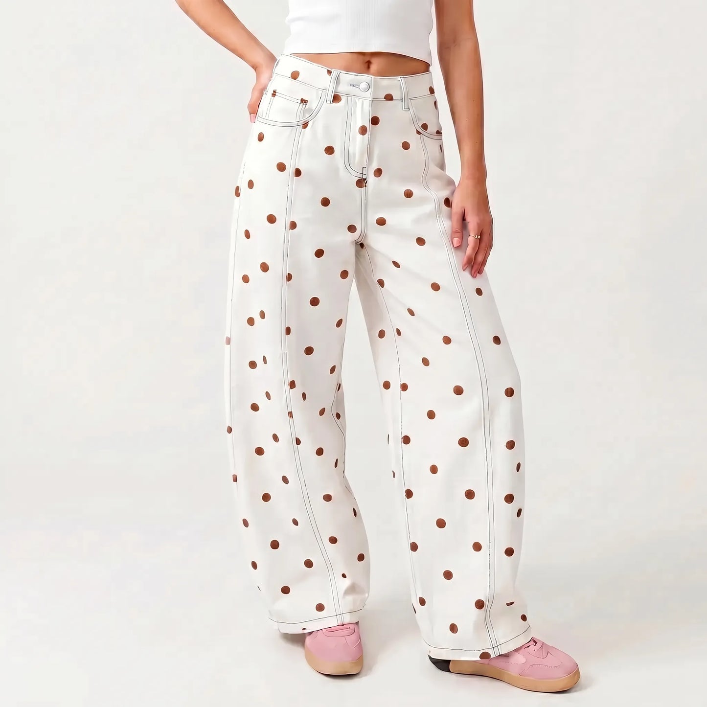High-Waist-Hose Im Barrel-Schnitt - Sophia