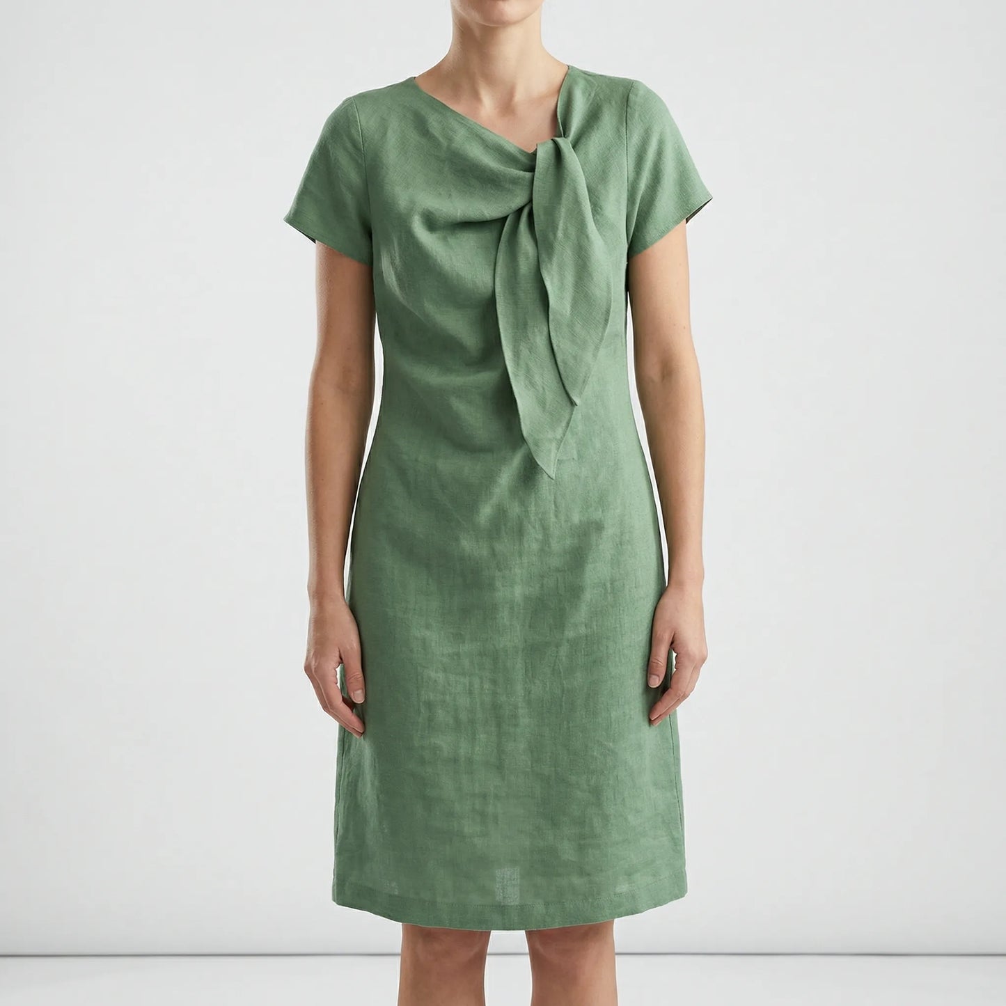 Kurzärmliges Kleid Mit Schleifendetail - Traci