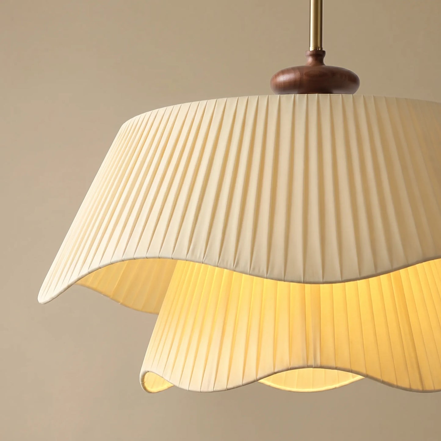 Layered Pleated Shade Pendant Lamp - Drapella