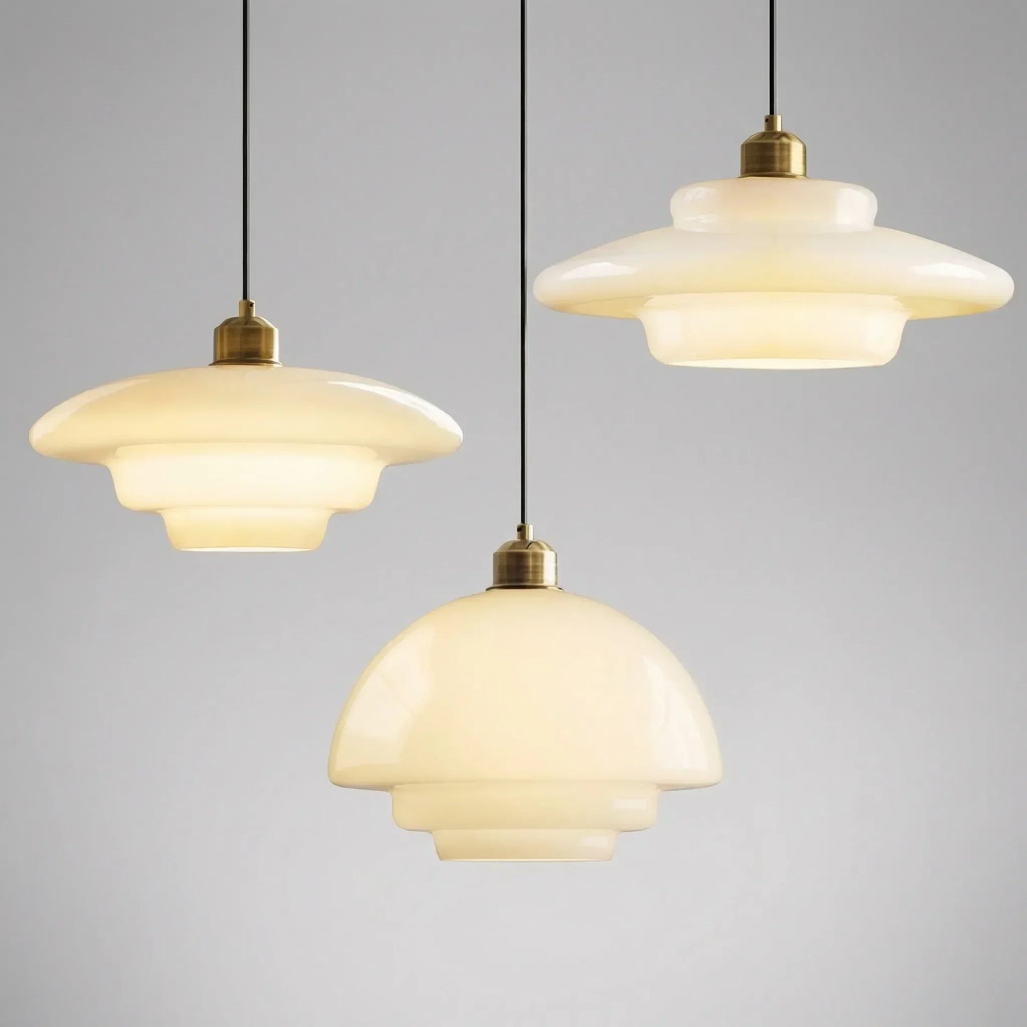 Mid-Century Tiered Pendant Lamp - Lumvera