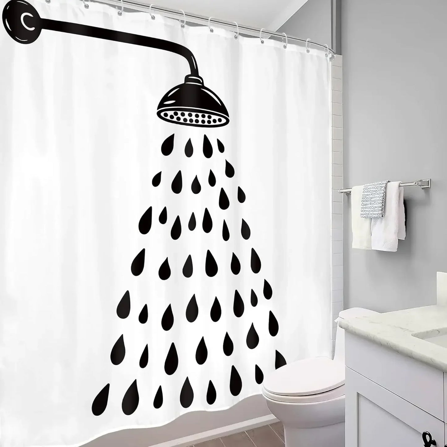 Moderne Baddekoration Polyestervorhang - Showerlyn