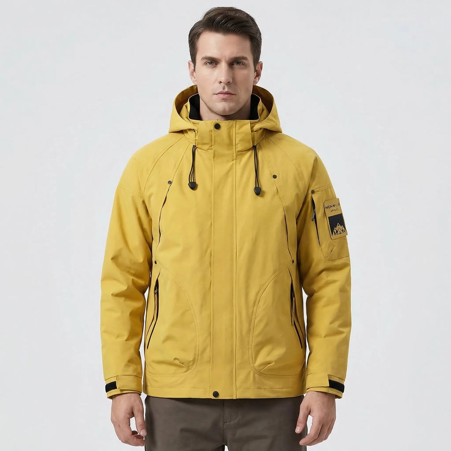 Outdoor-Jacke Mit Kapuze Und Reißverschluss - Ridgorn