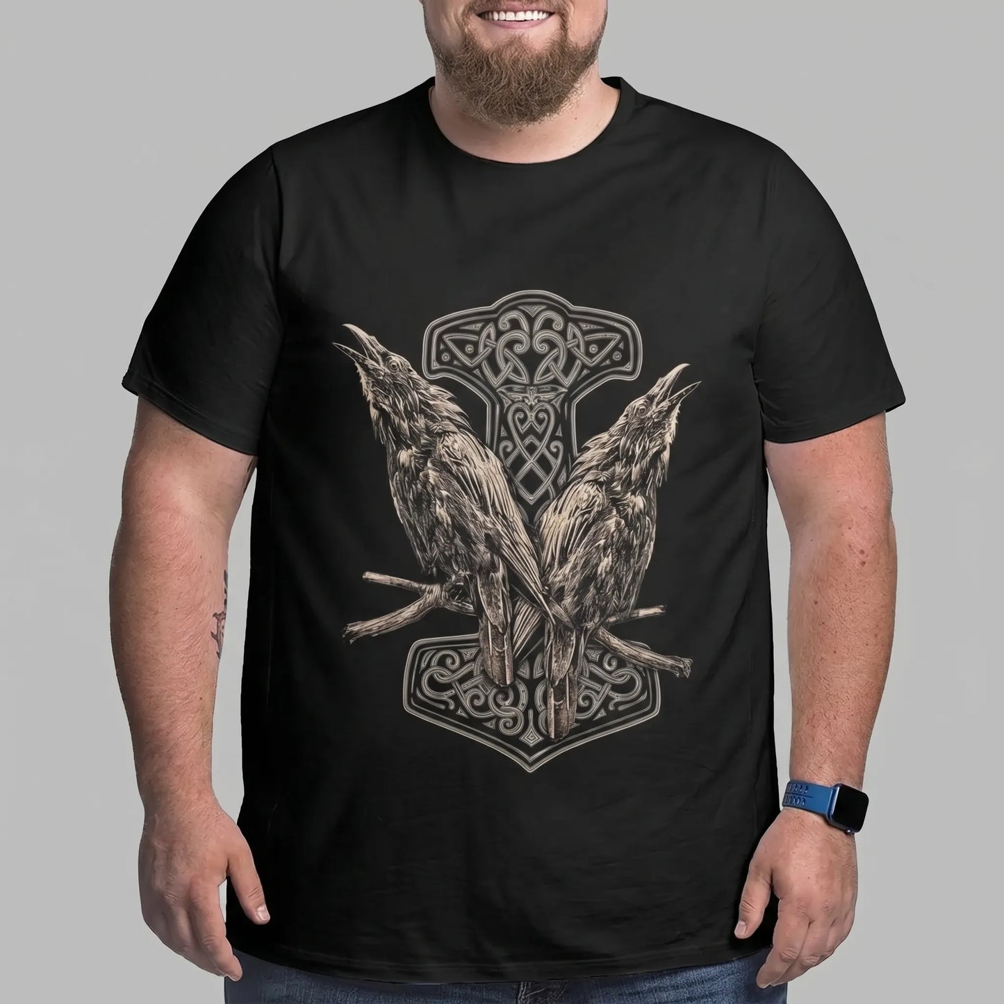 Oversize T-Shirt Mit Nordischem Print - Calvin