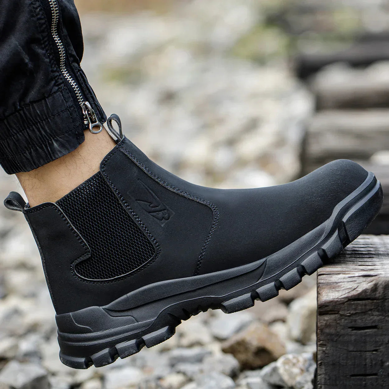 Herren Sicherheits-Werkstiefel wasserdicht mit Stahlkappe & breiter Passform – Magnus