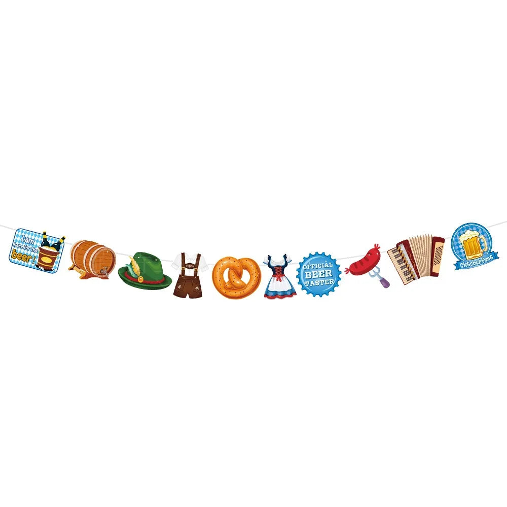 Papier-Wimpelgirlande im Oktoberfest-Design – WimpelFreude Oktoberfest 2025