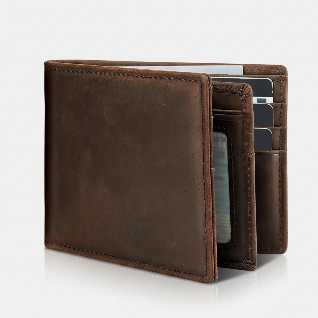 Skórzany Portfel Męski - LuxeWallet