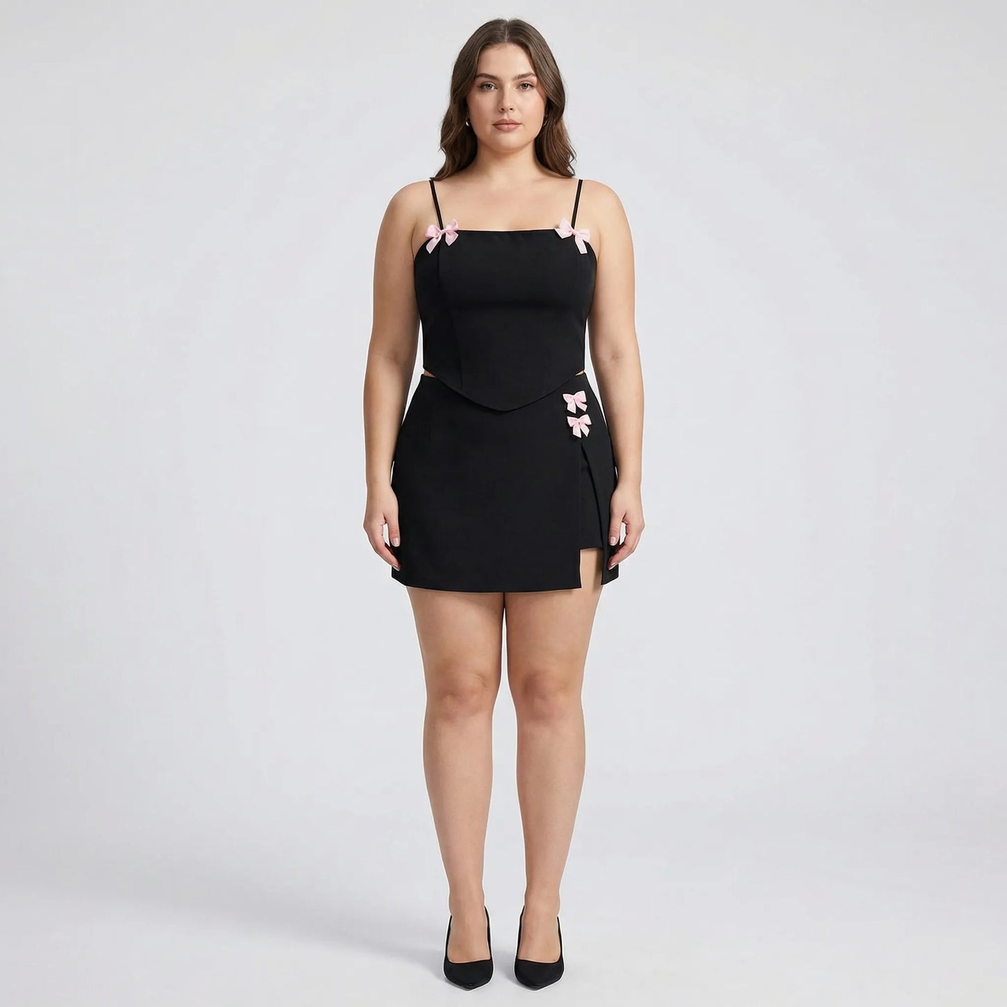 Sommerliches Zweiteiler-Set Für Damen Mit Schleifen-Details - Michelle