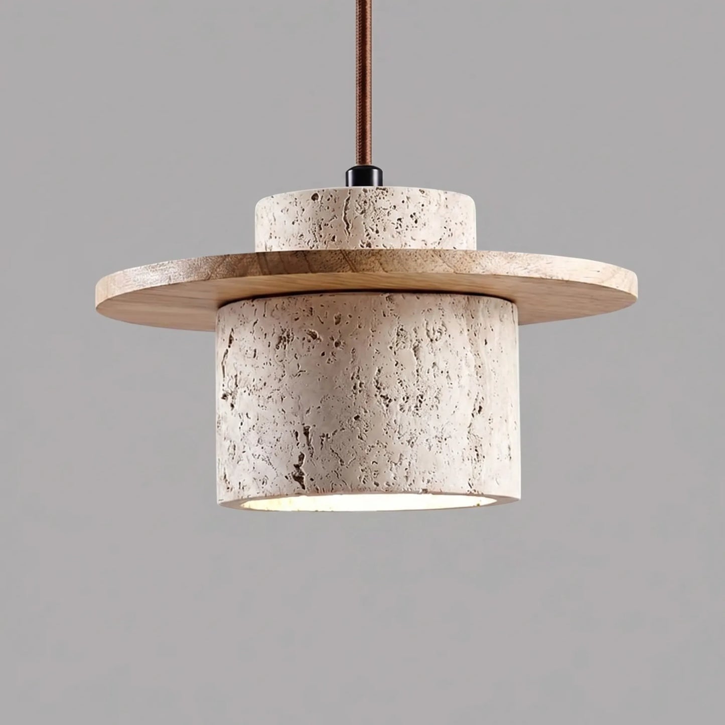 Travertine Stone Pendant Ceiling Light - Travona