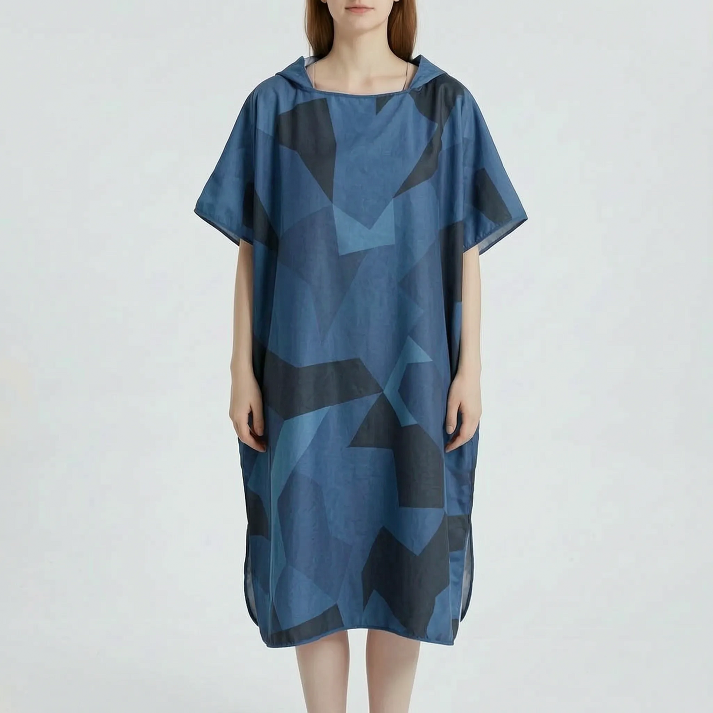 Umziehponcho Mit Geometrischem Muster - Loomera