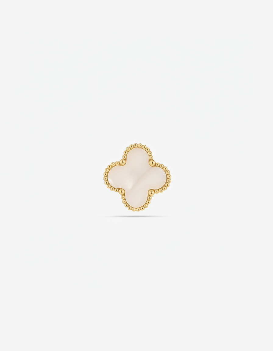 Vergoldete Perlenohrstecker - CloverJewelry