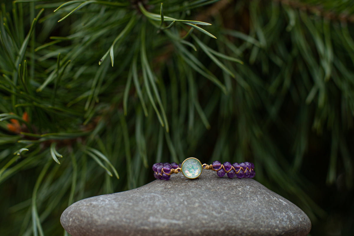 Verstellbares Armband - AmethystBracelet
