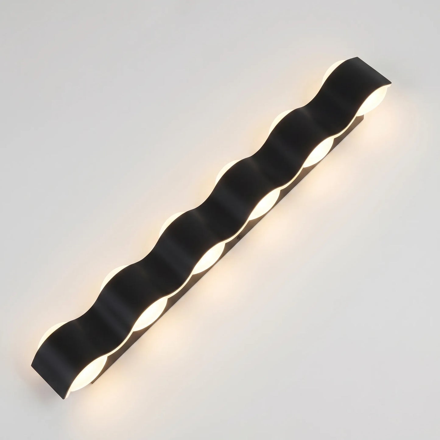 Wave-Shaped Outdoor LED Wall Lamp - Wavecrest