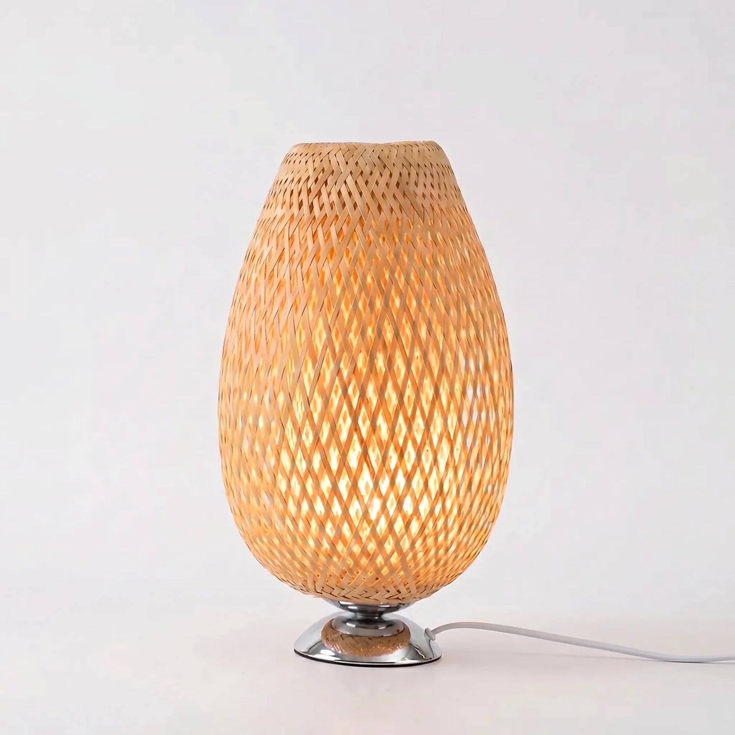 Woven Bamboo Vintage Table Lamp - Tessalow