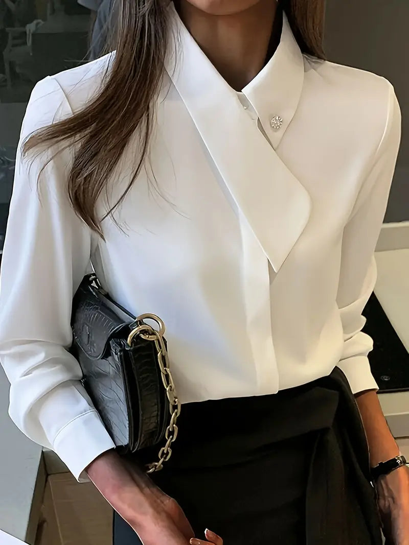 Stylische Weiße Damenbluse - Emilia