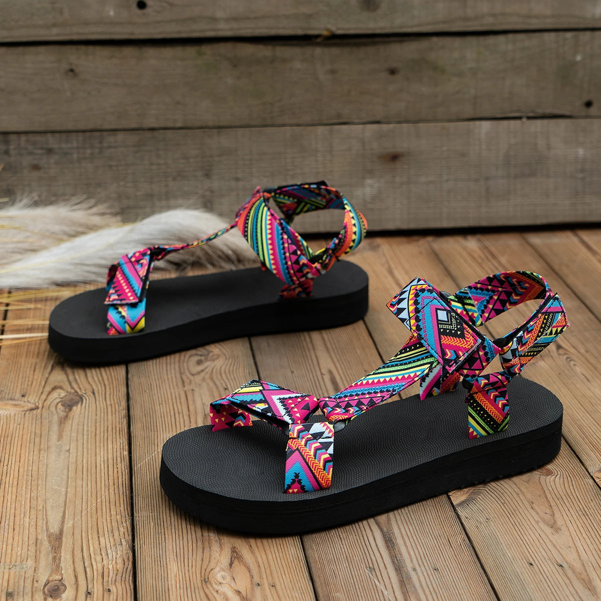 Leichte Damen Sommer-Sandalen mit Farbspiel – Amélie