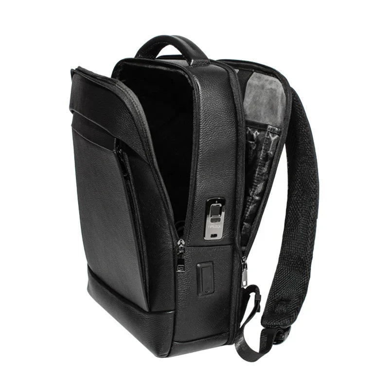 Hochkapazitäts-Business-Laptoprucksack für Herren mit Fingerabdruckschloss – Diebstahlschutz