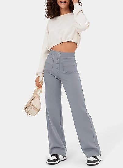 Elastische Hohe Taille Damenhose - Isabeau