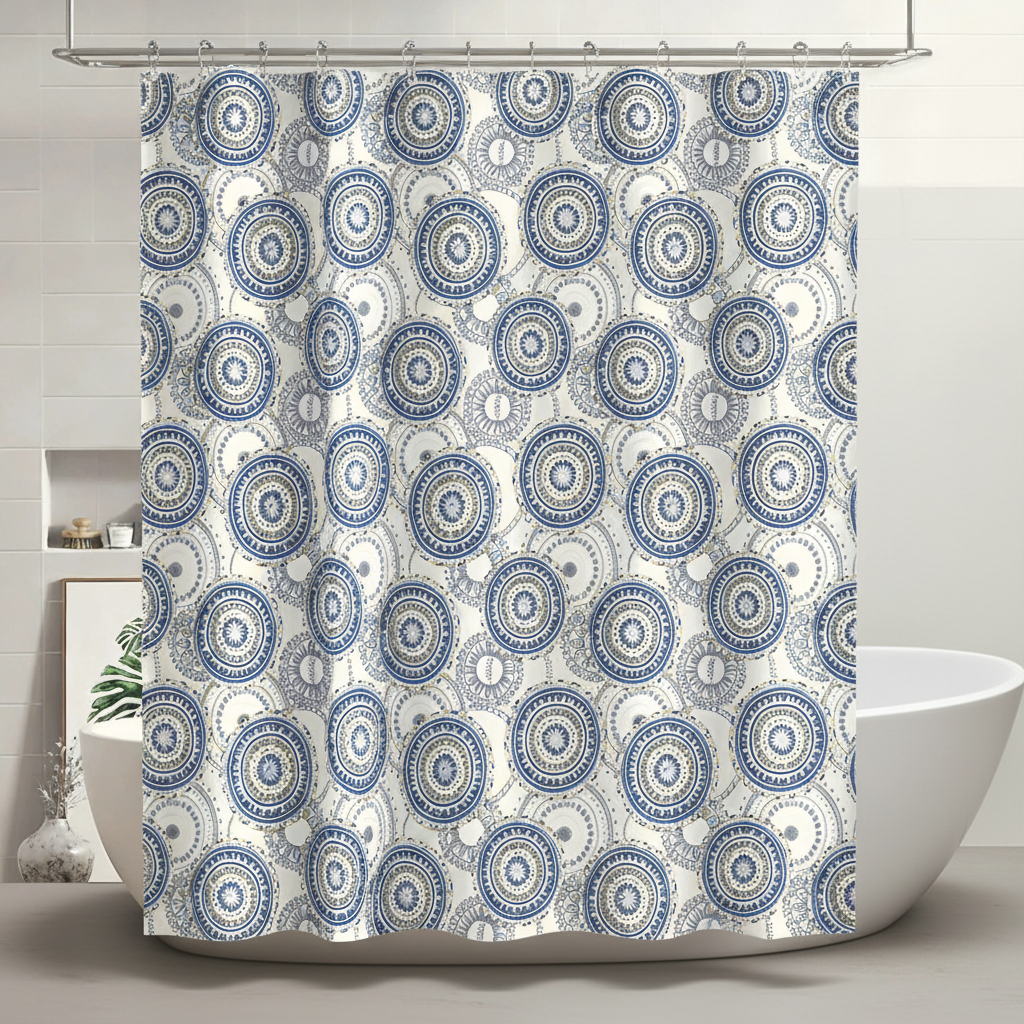 Stoffduschvorhang Mit Kunststoffhaken - SplashDot
