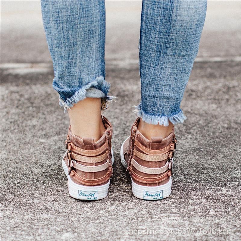 LotjesSneaks I Slip On Canvas Turnschuhe Für Frauen