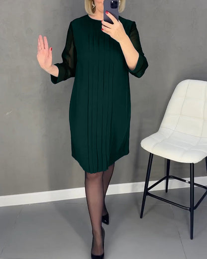Elegantes Shiftkleid mit Mesh-Details – Gabrielle