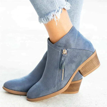 Orthopädische Leder Stiefeletten - Helena