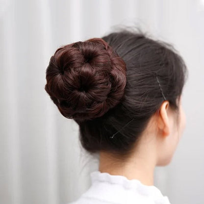 Blumenförmige Haarspange mit Haarverlängerung – Fiora