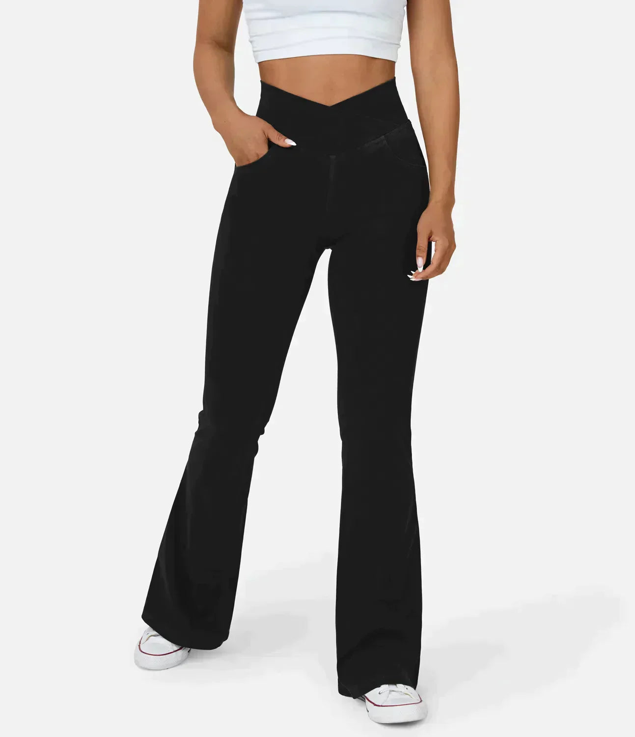 Stilvolle Bootcut-Jeans für Damen - Rosa