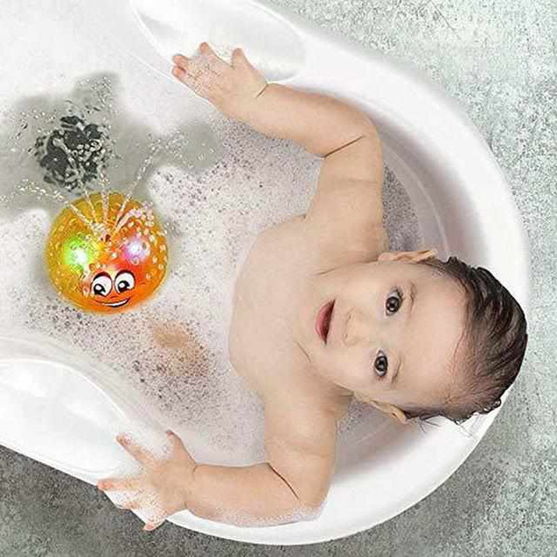Badewannen-Spielball mit Lichteffekten, Fontäne und Fahrfunktion für Kinder