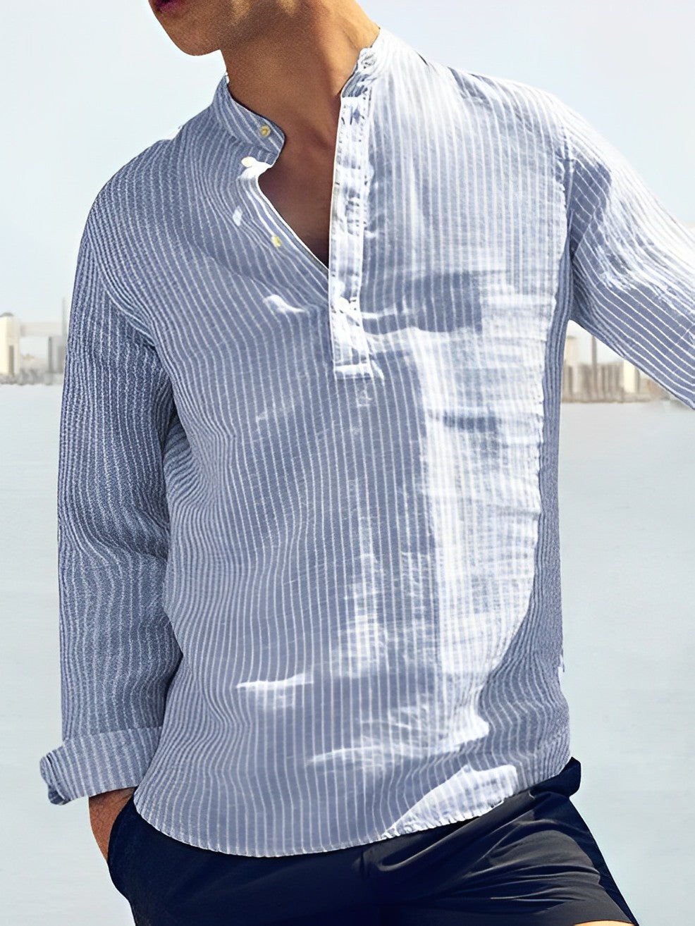 Herren Sommerhemd mit modernem Schnitt – Cas