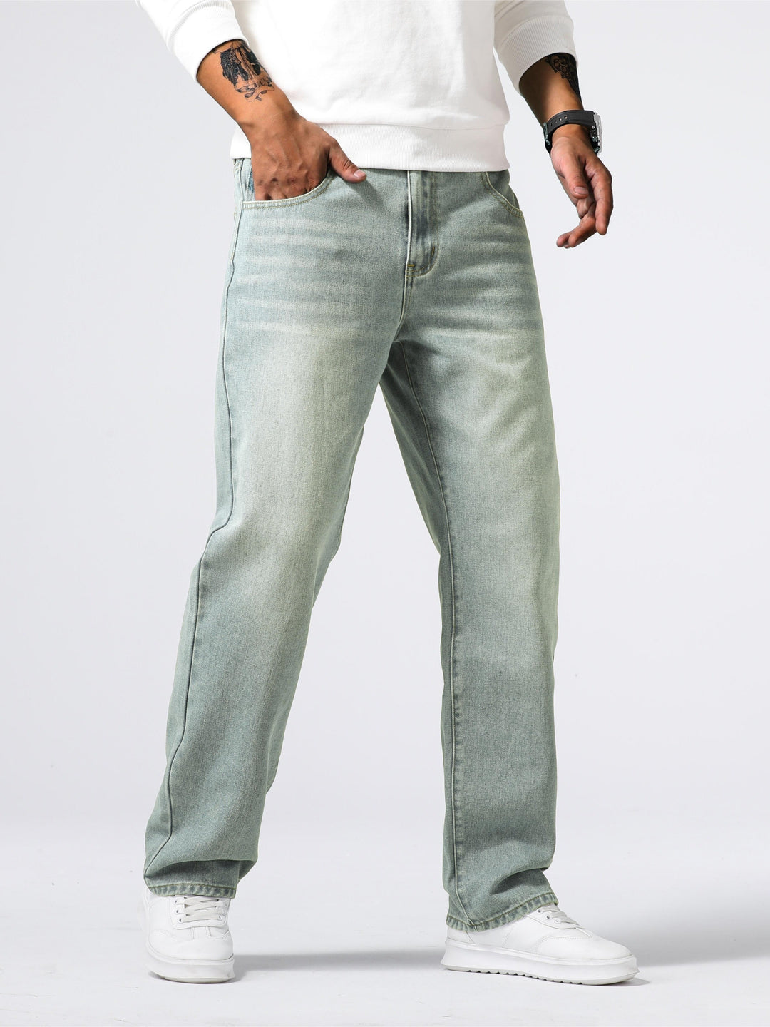 Casual Street Style Herrenjeans – Mailand