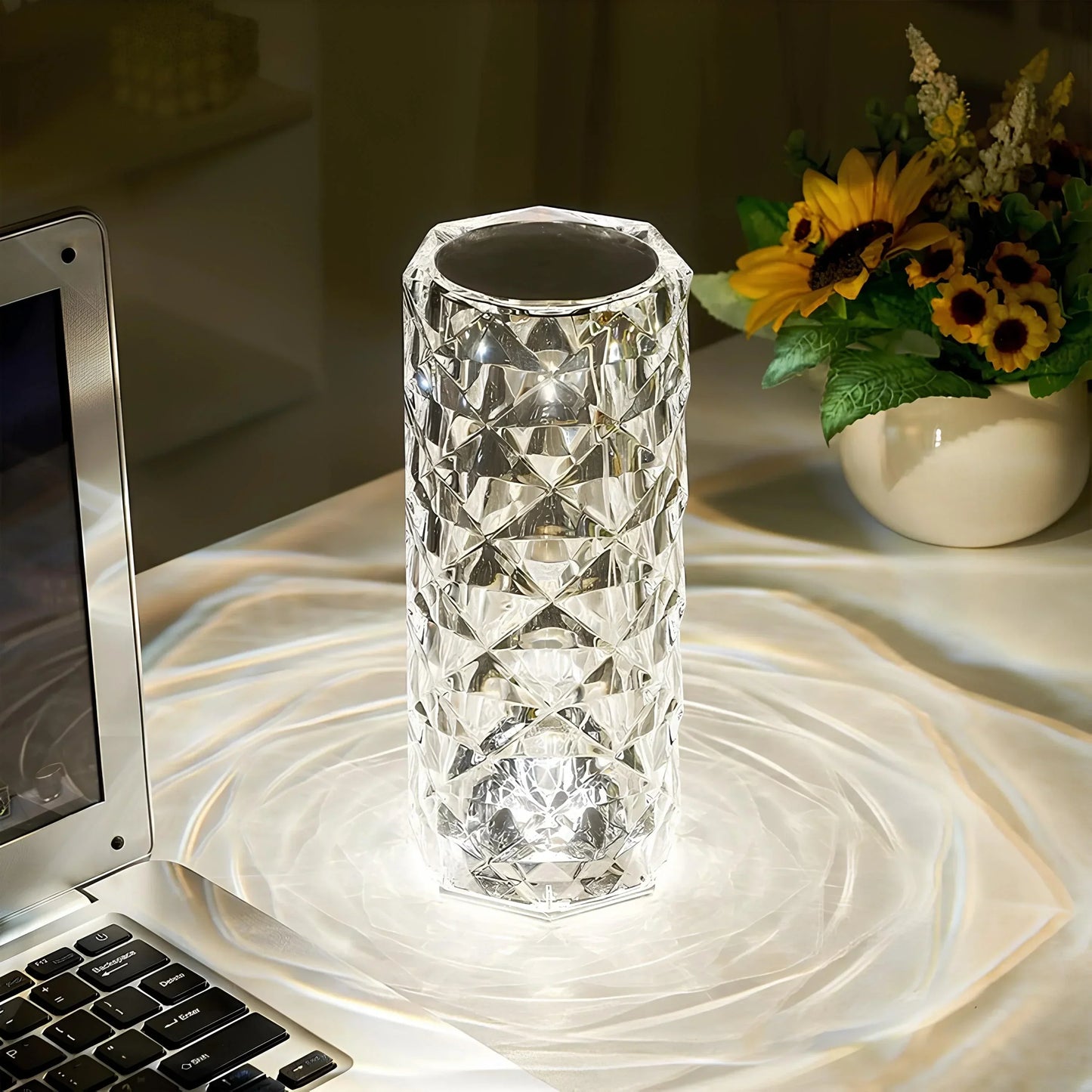 Kristall Tischlampe mit Touch-Bedienung - Aurora
