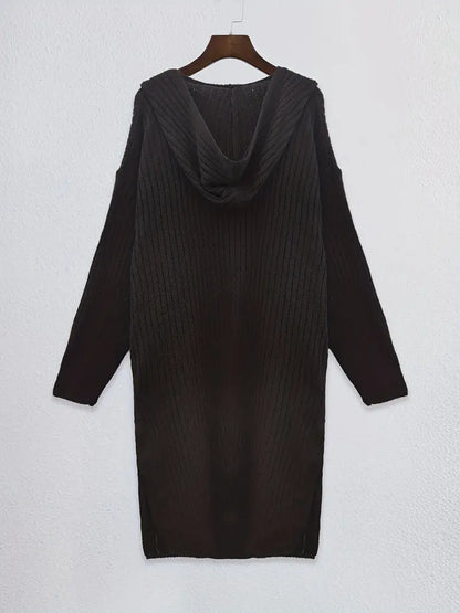 Langes Damen Strickcardigan für Herbst & Winter – Elena