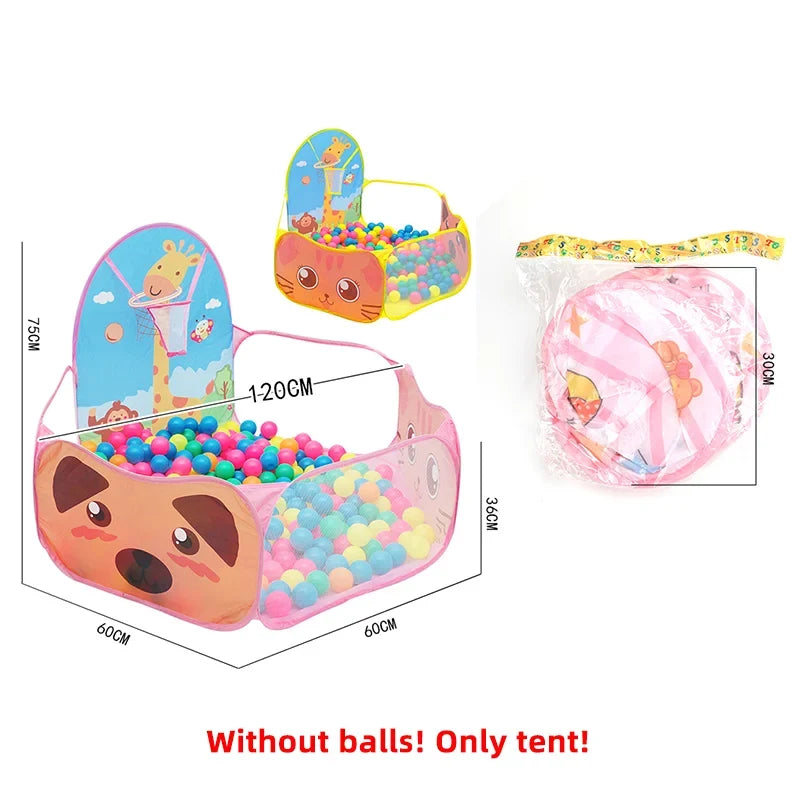 Faltbares Ballspielzelt mit Korb – Sicheres Indoor-Outdoor Spielzimmer