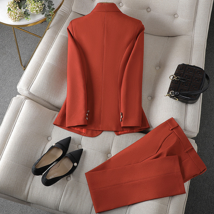 Damen Blazer & Hosen Set – Celestine Herbstzauber Edition