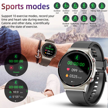 EKG Smartwatch mit Blutsauerstoff- und Herzfrequenzsensor – CardioTrack