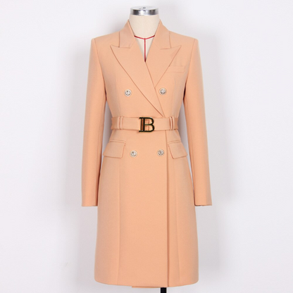 Stilvolles Einfarbiges Blazer-Kleid - Celeste